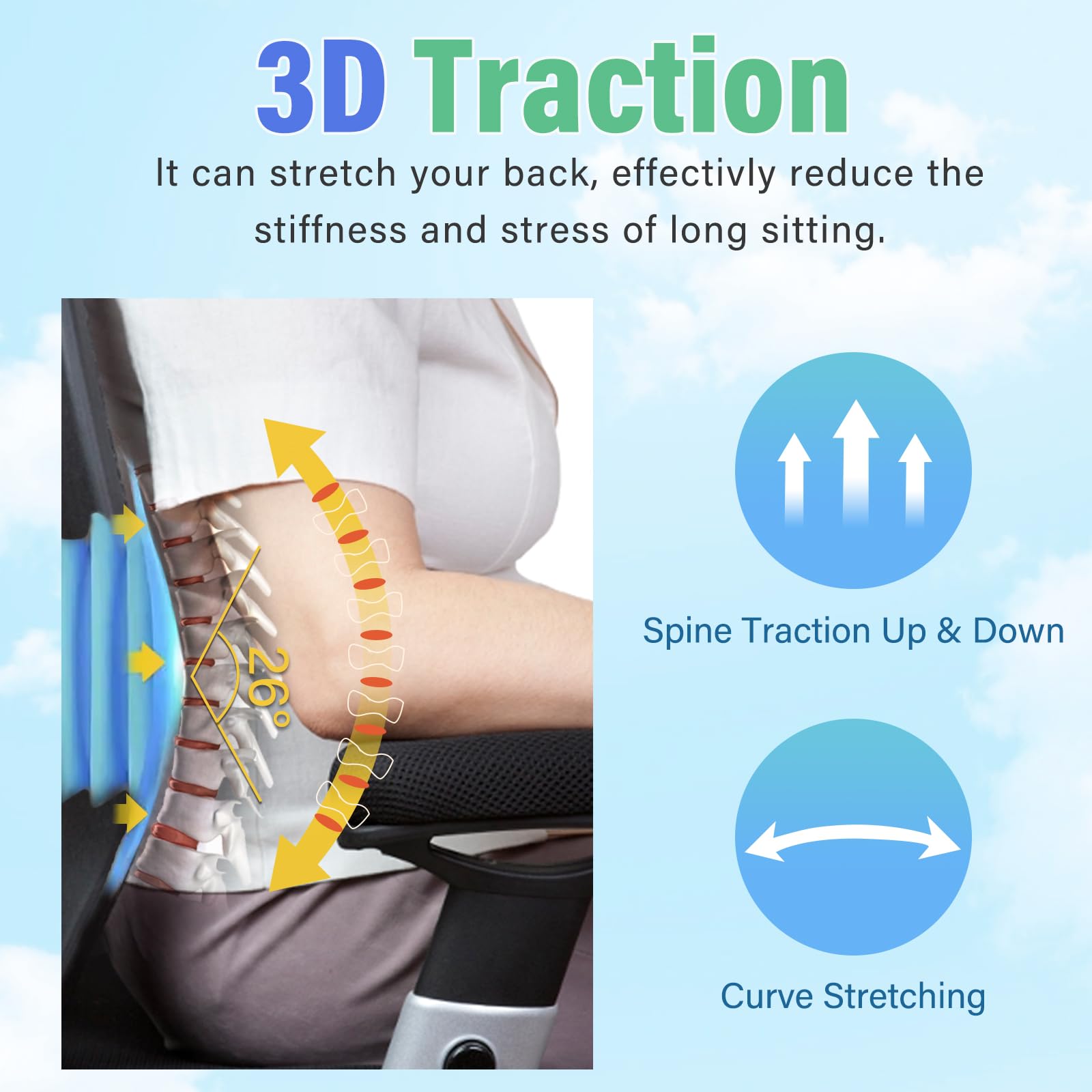 COMRELAX Back Massager Cushion for Automotive Seats