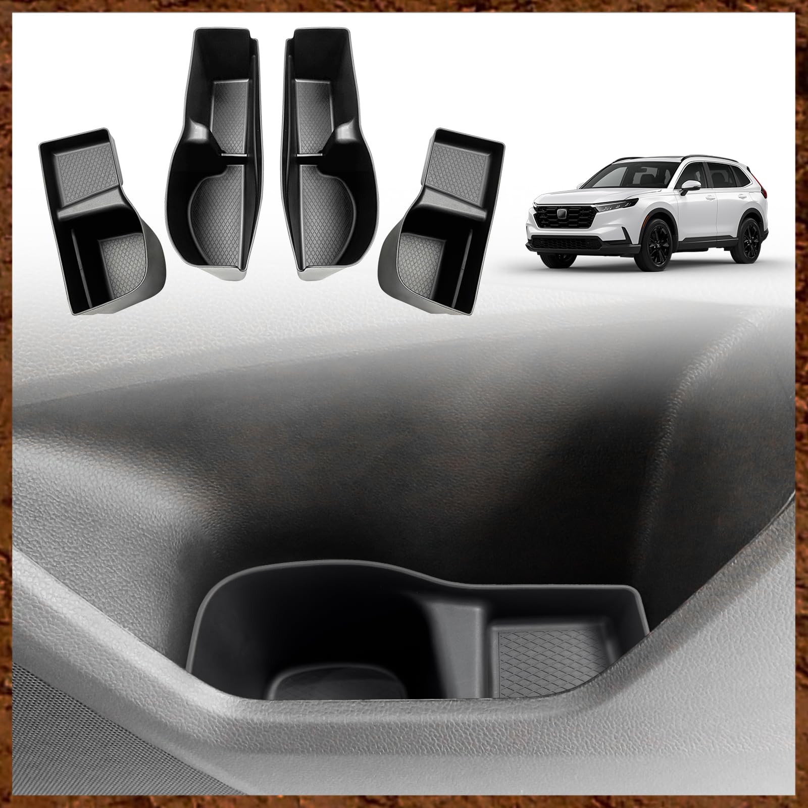 Muslogy 4-Piece Door Storage Trays