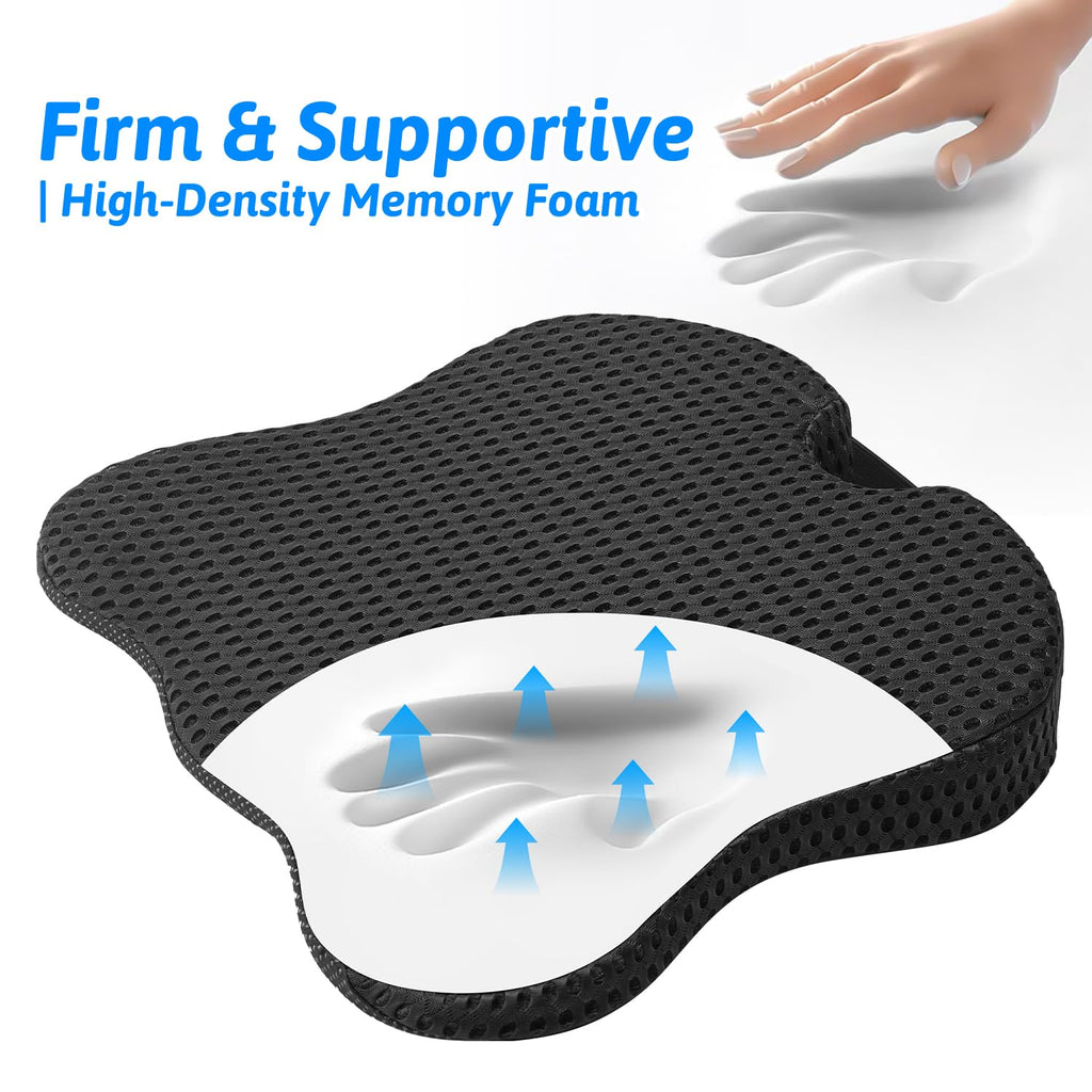 Memory Foam Wedge Car Seat Cushion for Drivers