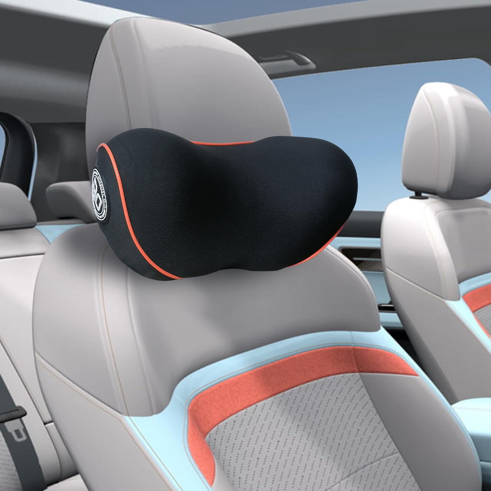 SPRFUFLY Adjustable Memory Foam Car Neck Support Pillow