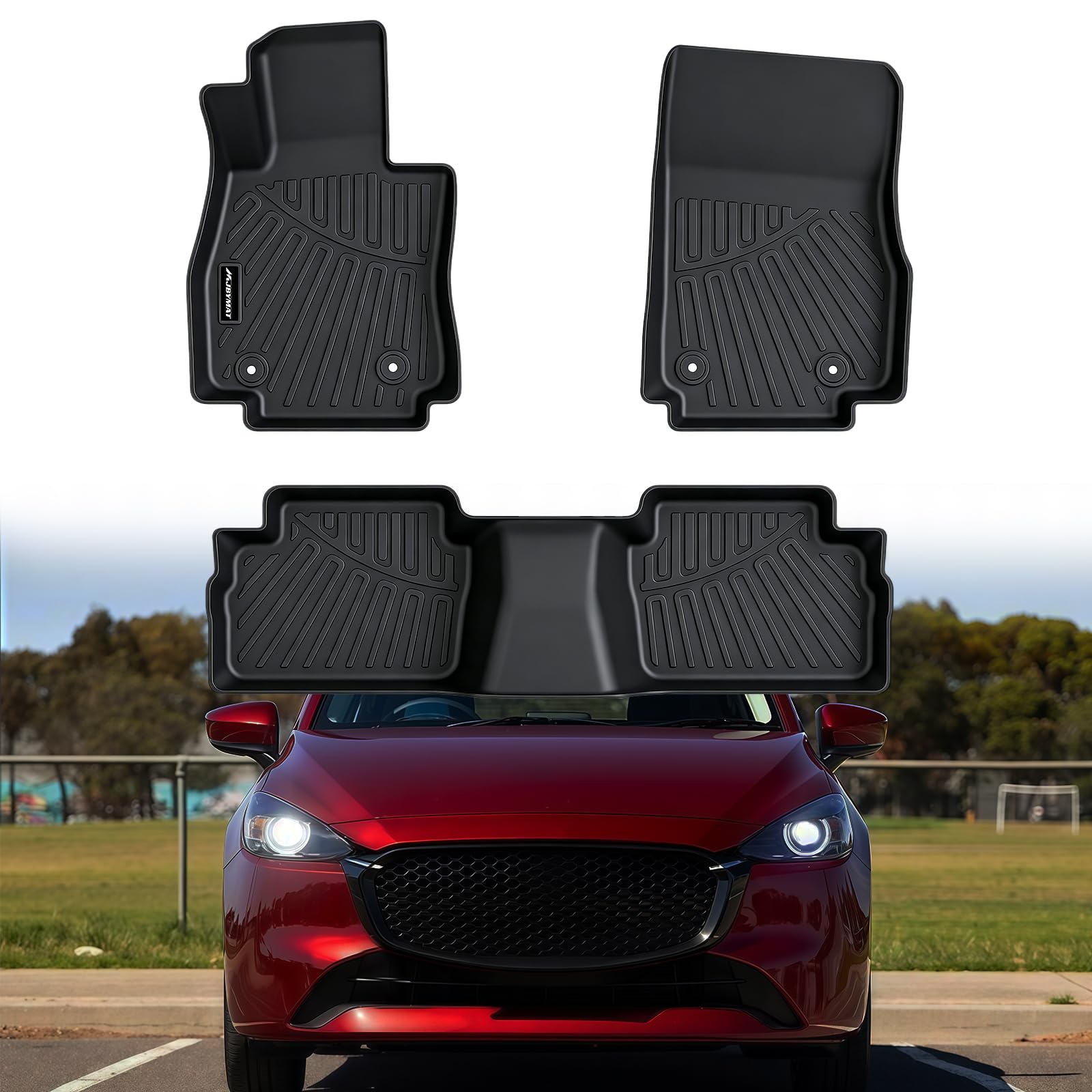 MJBYMAT Floor Mats & Trunk Mat & Backrest Mat