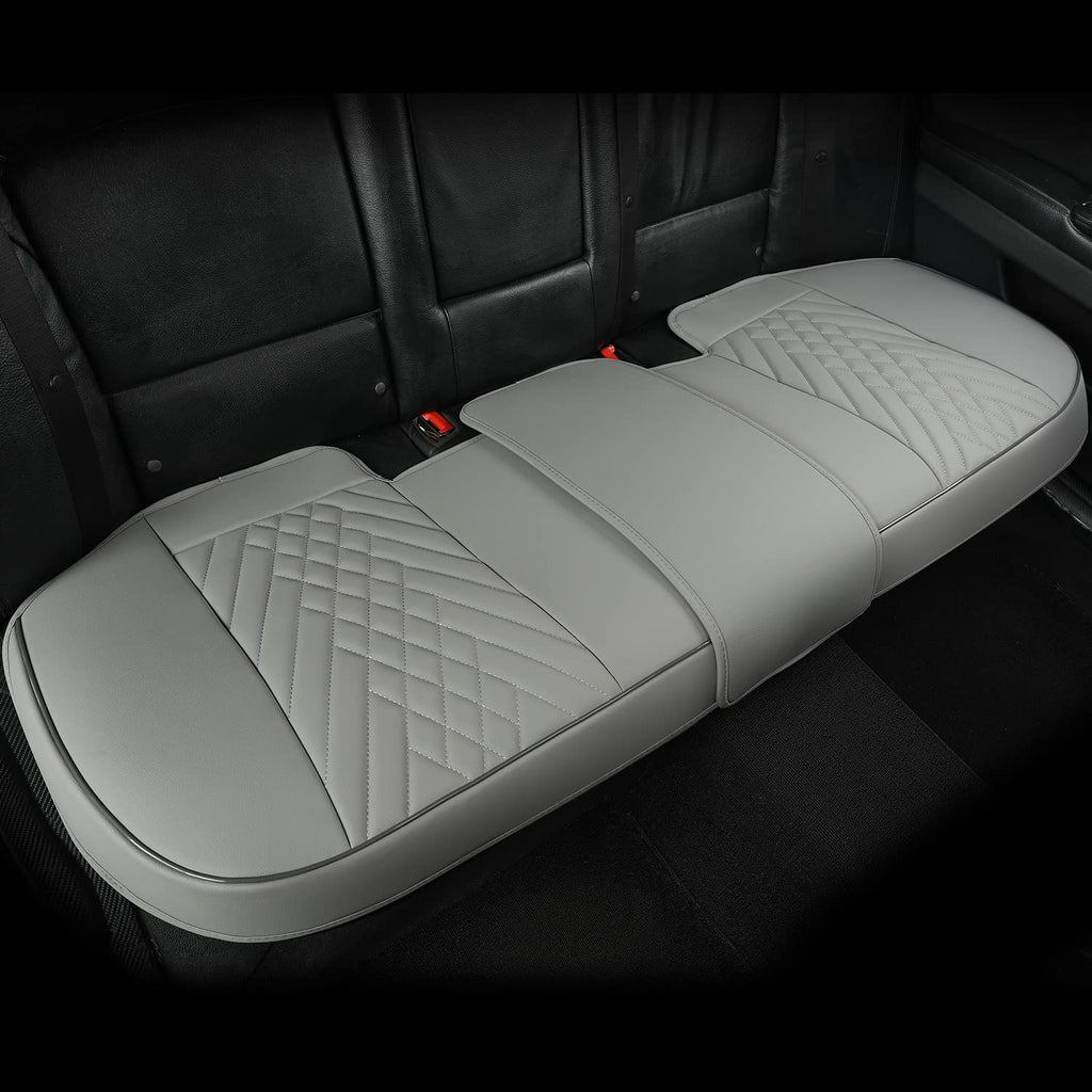 GIANT PANDA Premium PU Leather Front Car Seat Cover Protector Anti-Slip Bottom Seat Cover Fits 95% of Vehicles