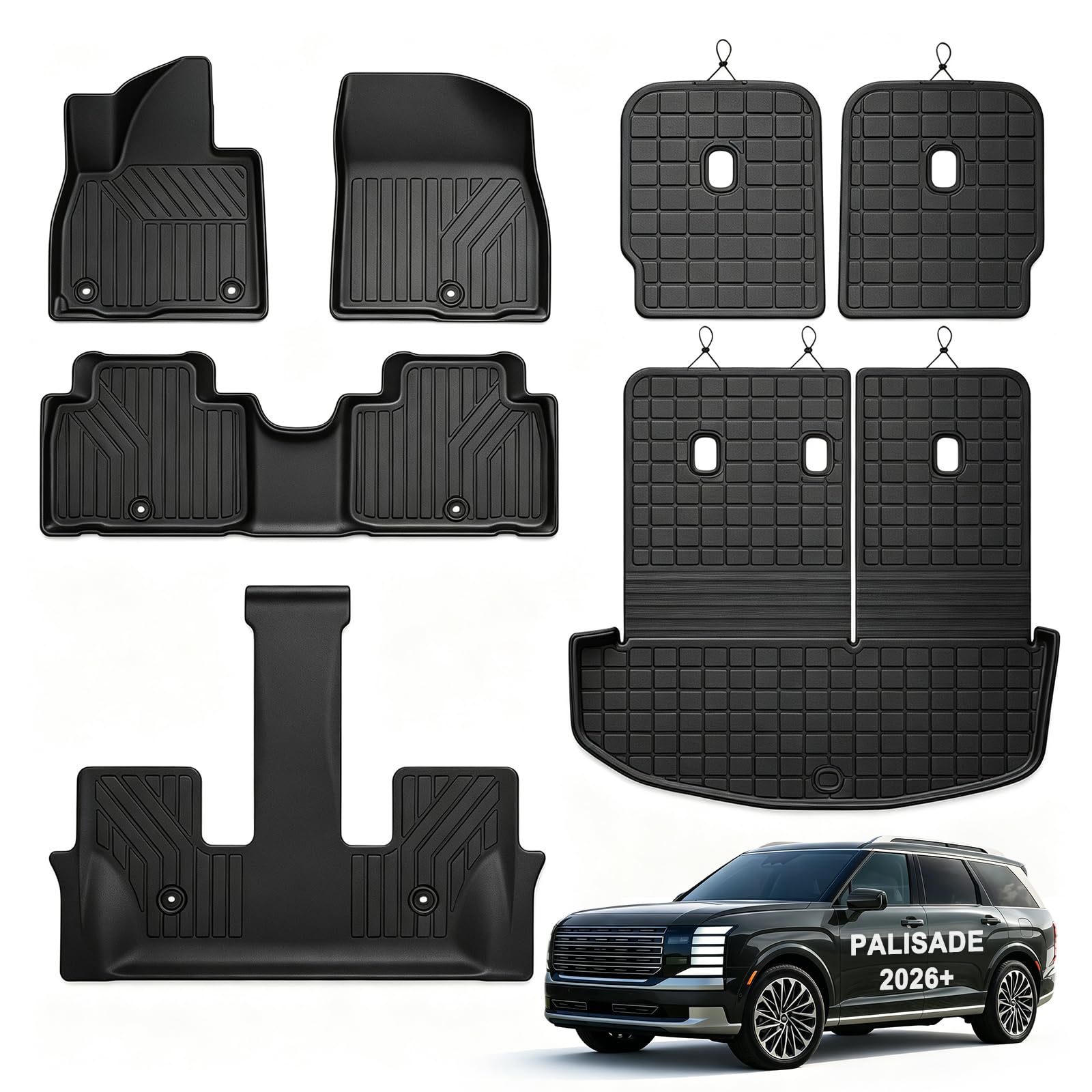 MJBYMAT Floor Mats & Trunk Mat & Backrest Mat