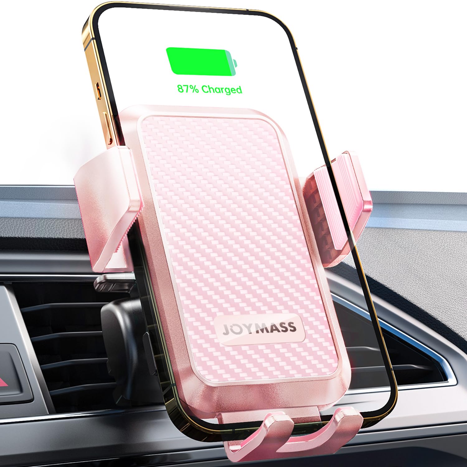 JOYMASS 15W Auto-Clamping Wireless Car Charger Mount