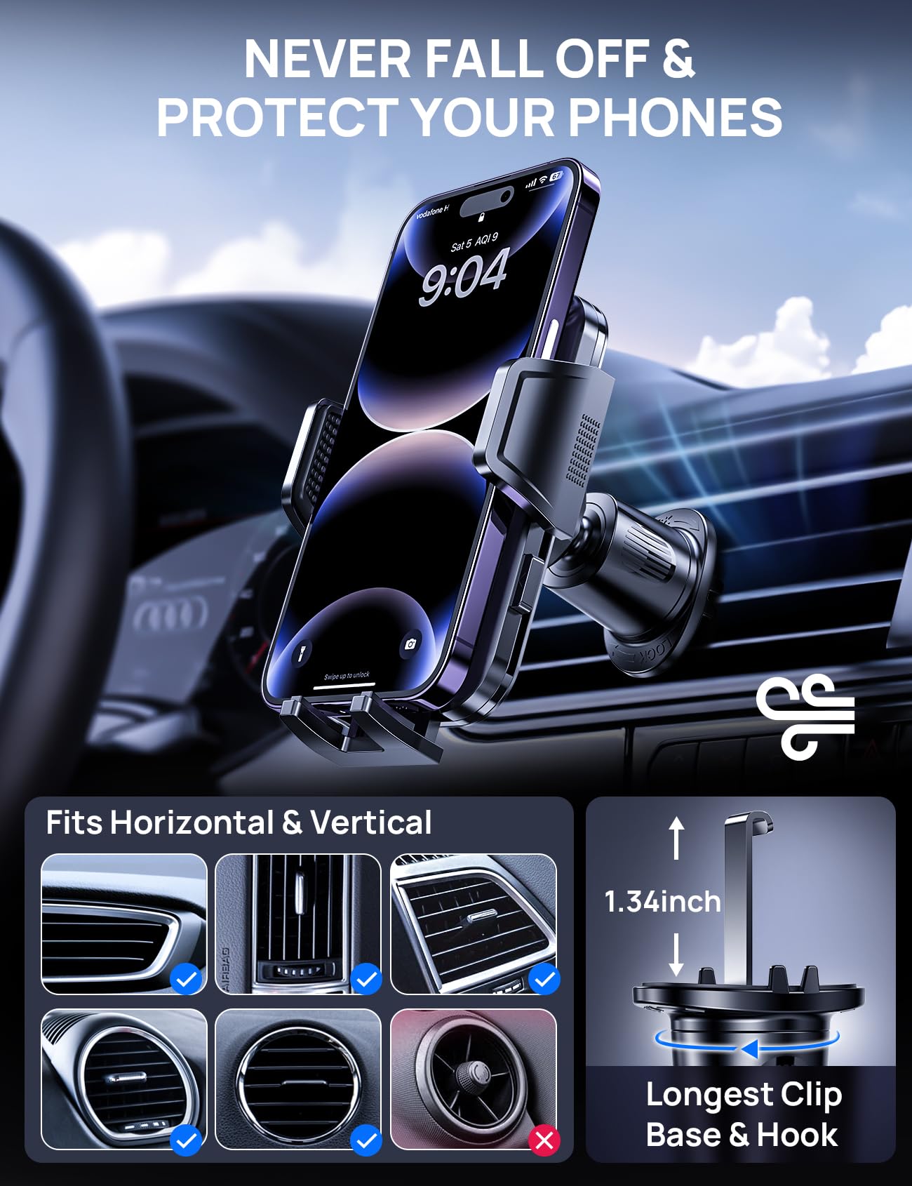 GUANDA 3-Pack Dashboard Mounting Discs for Phone Holders