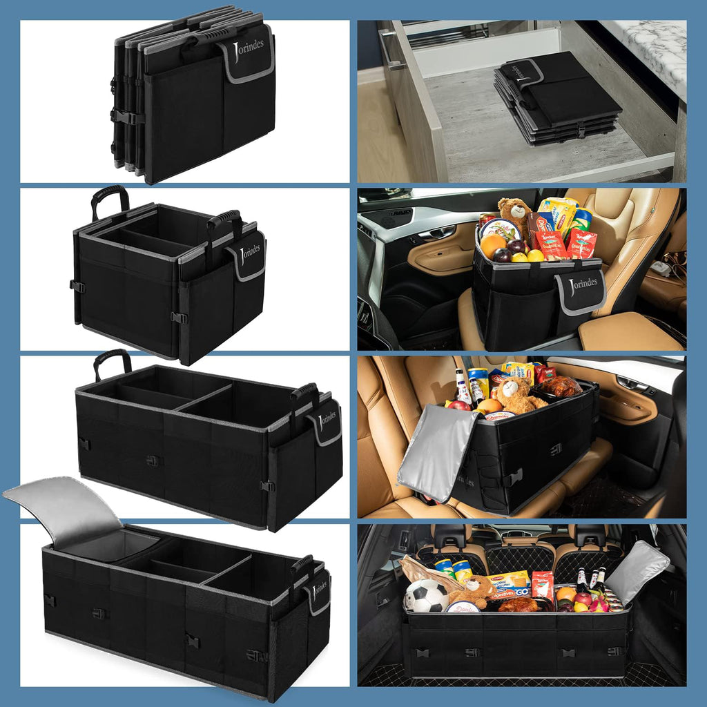 Trunk Organizer with Insulated Leakproof Cooler Bag