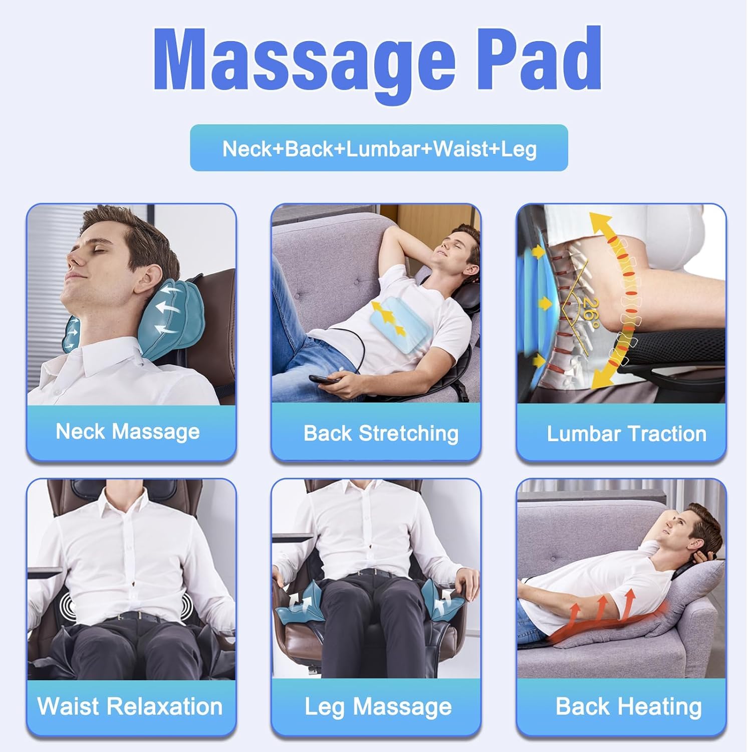 COMRELAX Back Massager Cushion for Automotive Seats