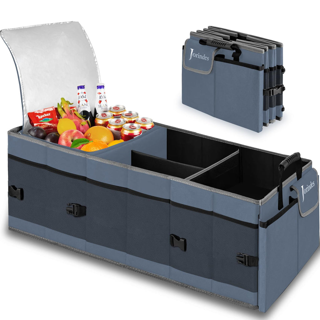 Trunk Organizer with Insulated Leakproof Cooler Bag