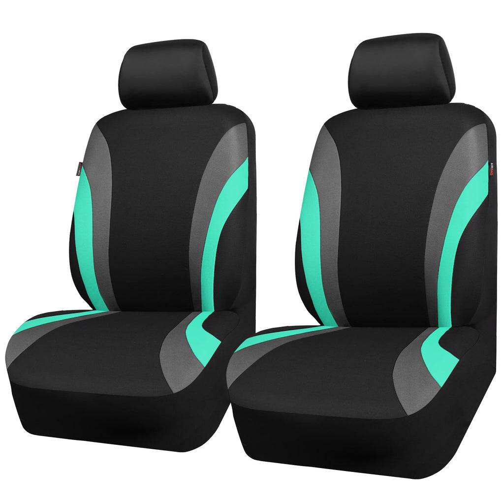 CAR PASS Line Rider Sporty Front Seat Covers,Car Seat Covers Front Seats Only,Airbag Compatible,Universal Fit Sedans,Cars,Vans