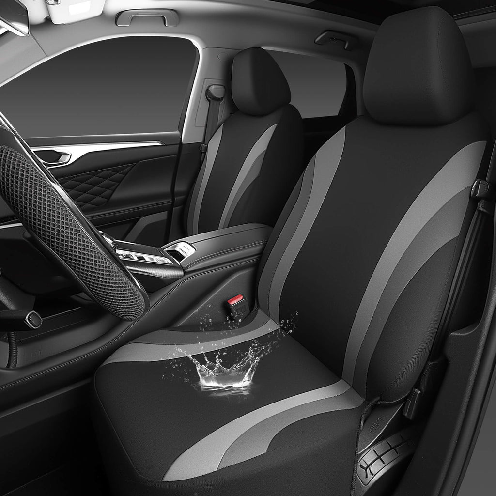 CAR PASS Line Rider Sporty Front Seat Covers,Car Seat Covers Front Seats Only,Airbag Compatible,Universal Fit Sedans,Cars,Vans