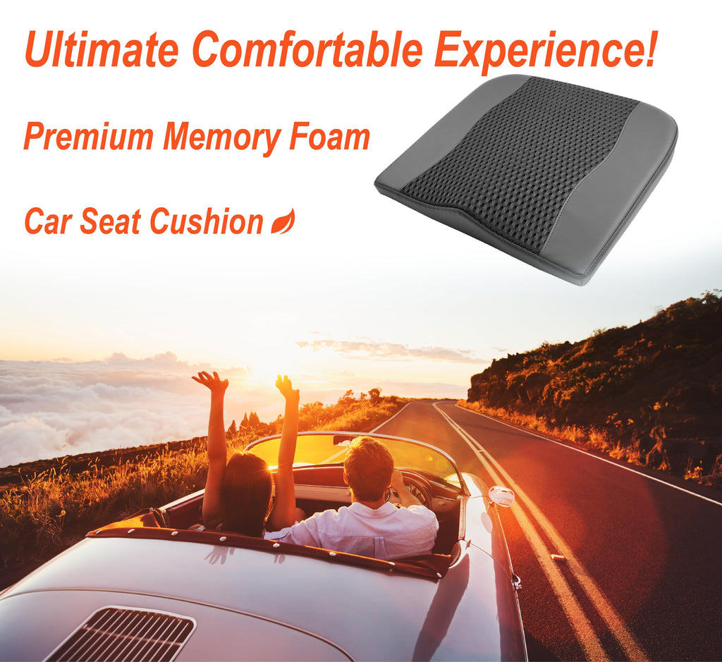 Lofty Aim Memory Foam Car Seat Cushion for Sciatica Relief