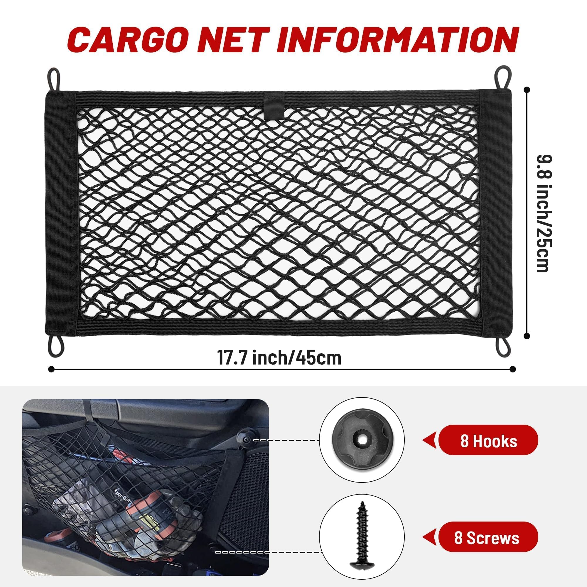 RED WOLF 2-Pack Universal Elastic Trunk Cargo Nets