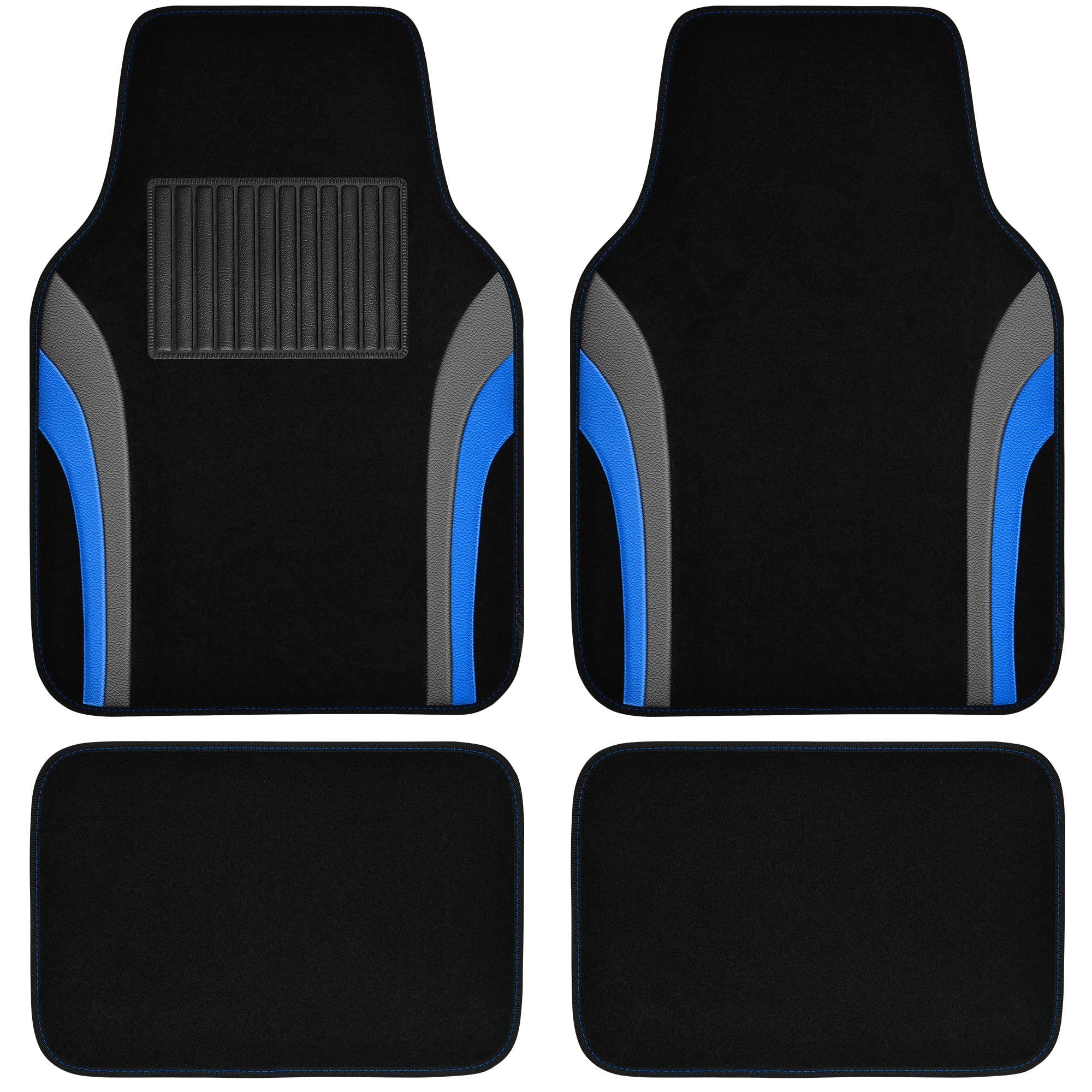 CAR PASS Rainbow Waterproof Sporty Universal Car Floor Mats,Fit for Car Truck SUV
