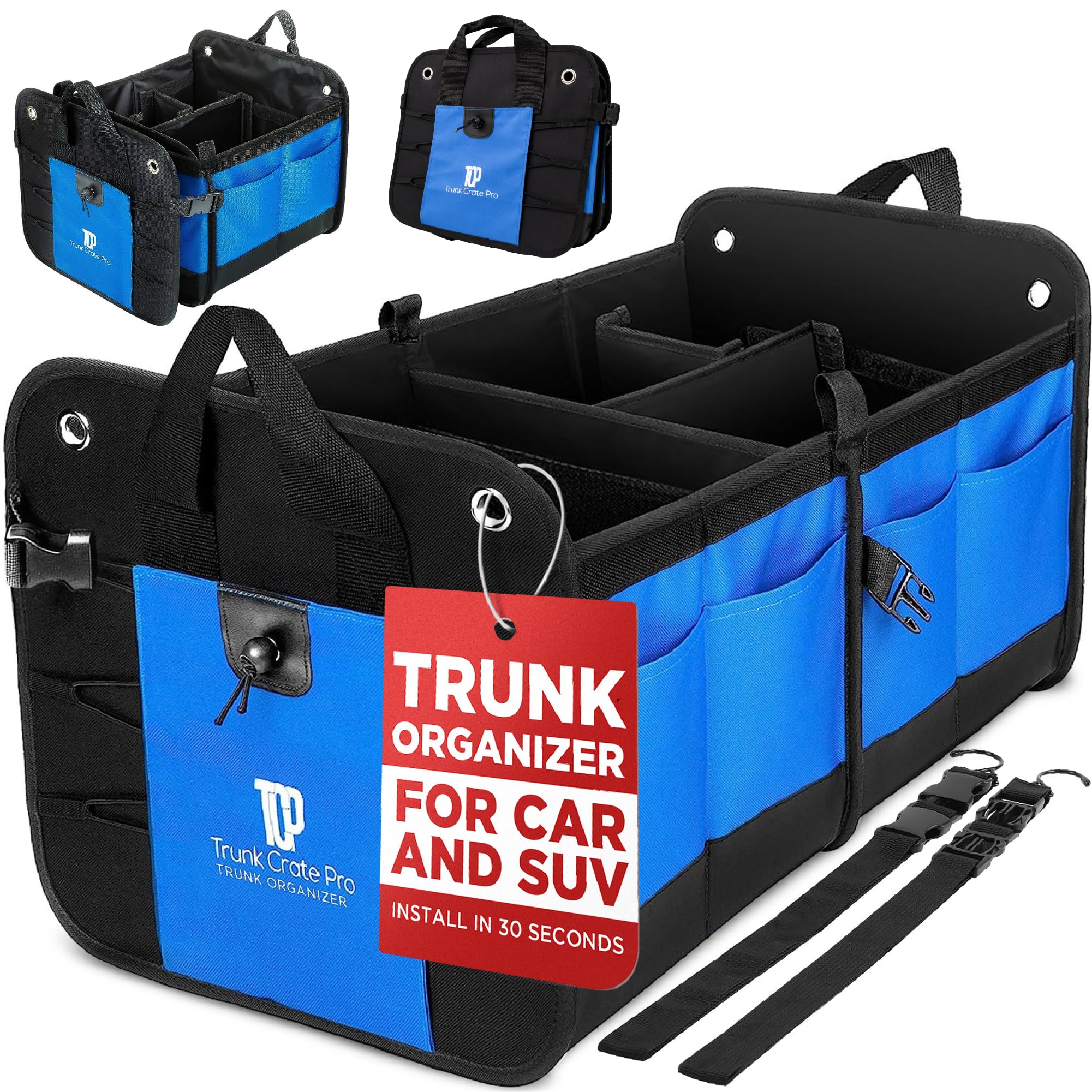 TrunkCratePro Foldable SUV & Car Trunk Storage Organizer