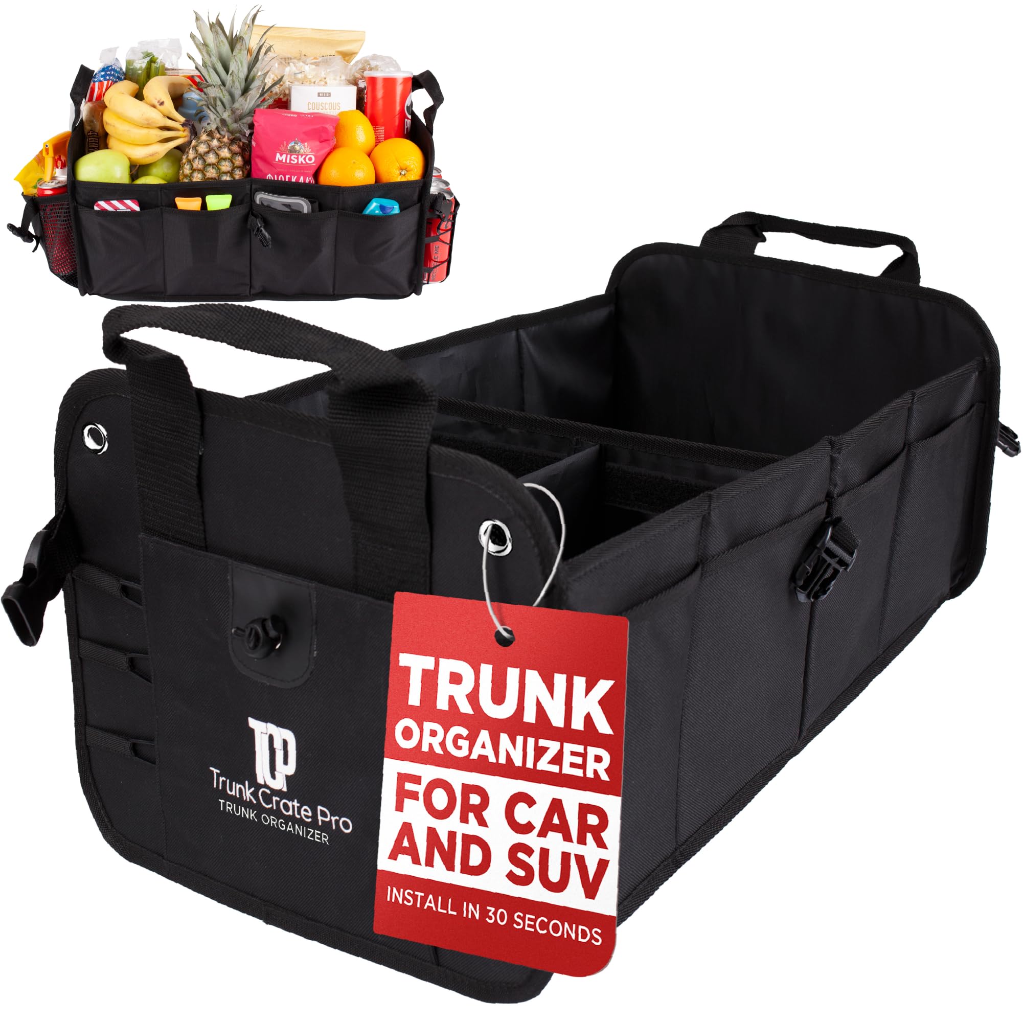 TrunkCratePro Foldable SUV & Car Trunk Storage Organizer