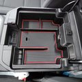 Full Size Center Console Organizer Tray Compatible with 2019-2022 Chevy Silverado/GMC Sierra 1500 and 2020 2021 2022 Silverado/Sierra 2500HD 3500HD Accessories -Full Console w/Bucket Seats ONLY
