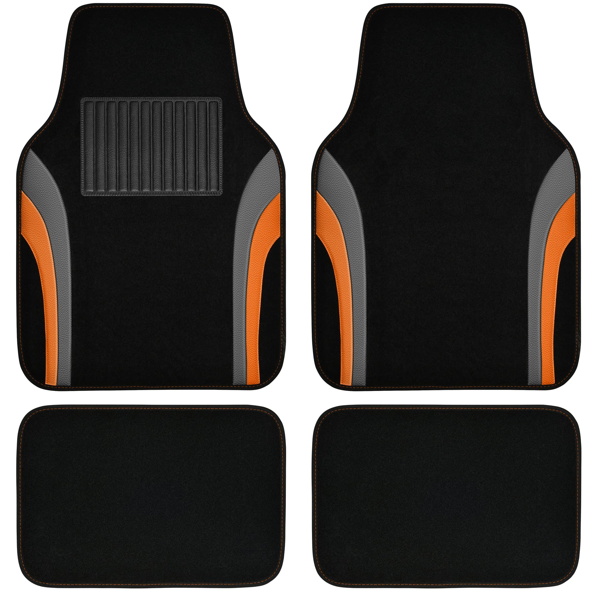 CAR PASS Rainbow Waterproof Sporty Universal Car Floor Mats,Fit for Car Truck SUV