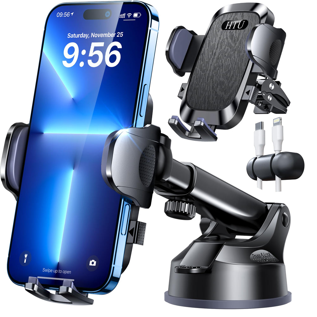 HTU 360° Universal Suction Car Phone Mount for Dashboard