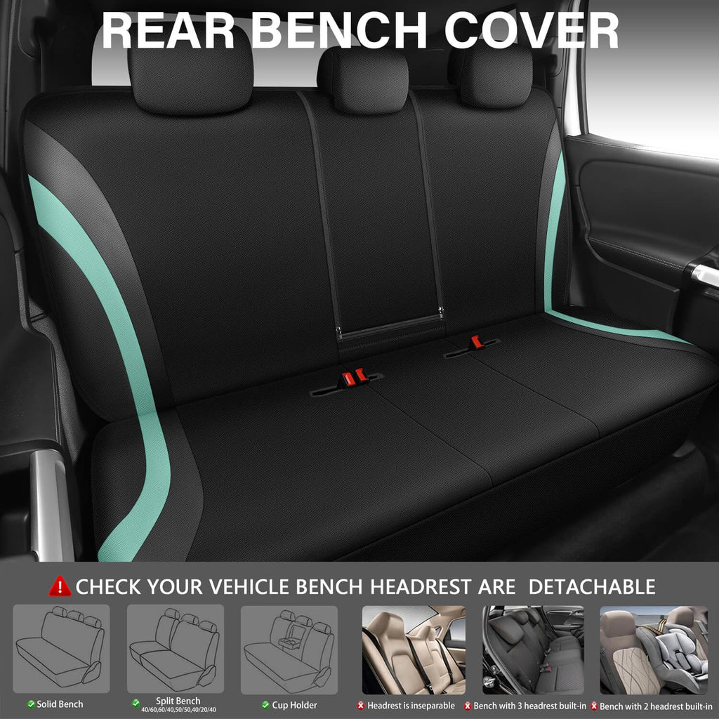 CAR PASS Line Rider Sporty Front Seat Covers,Car Seat Covers Front Seats Only,Airbag Compatible,Universal Fit Sedans,Cars,Vans
