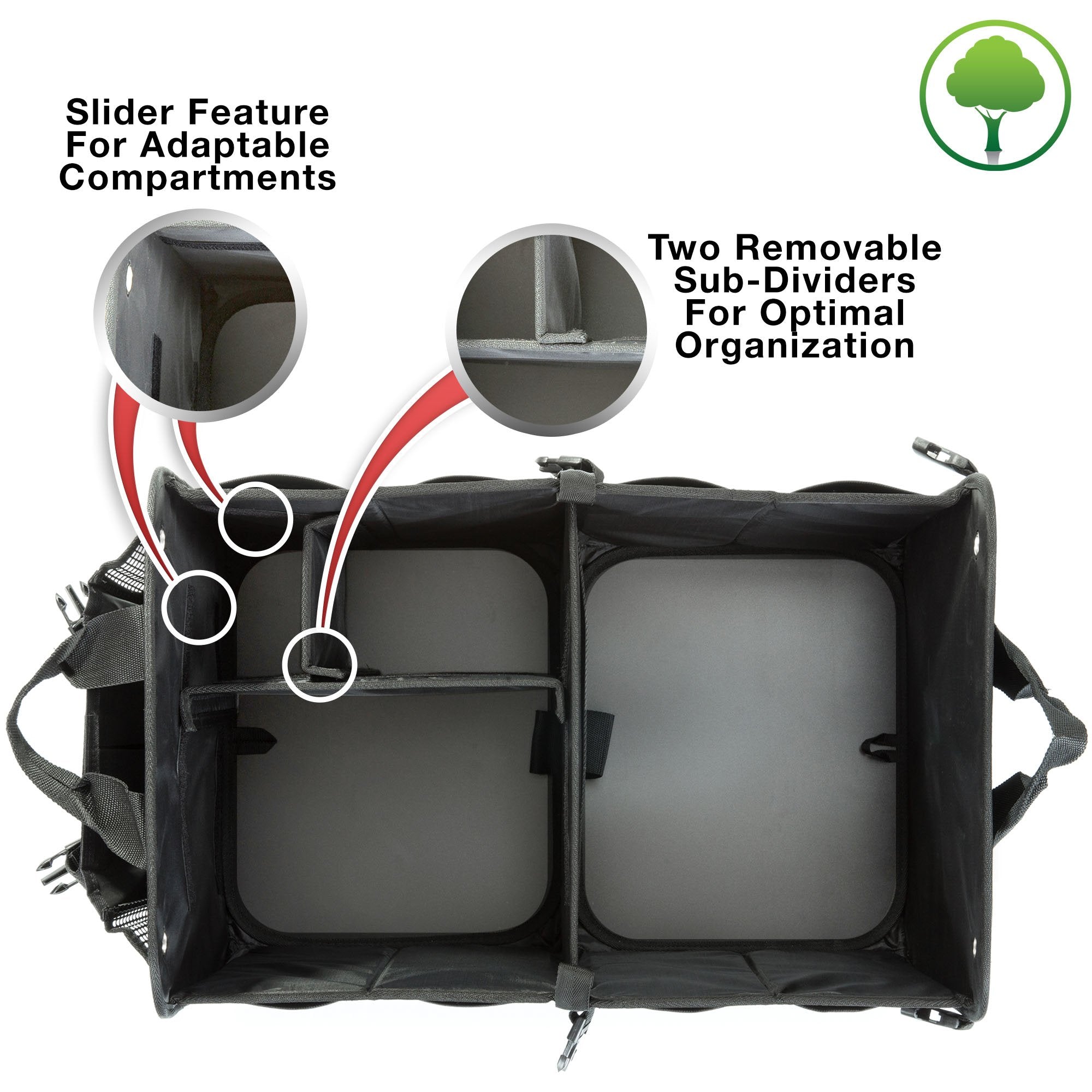 TrunkCratePro Foldable SUV & Car Trunk Storage Organizer