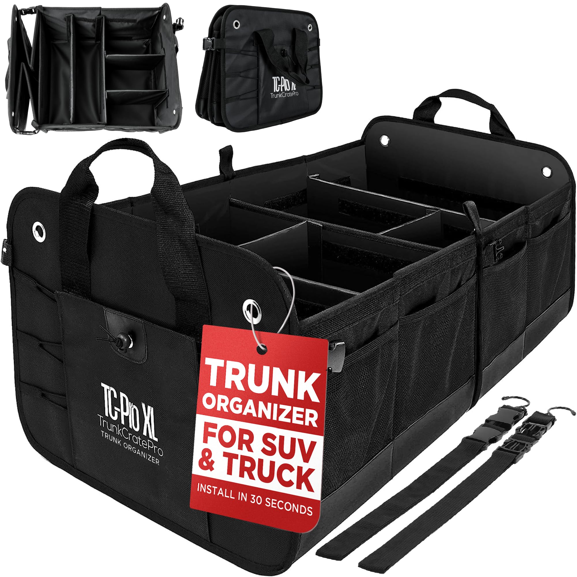 TrunkCratePro Foldable SUV & Car Trunk Storage Organizer