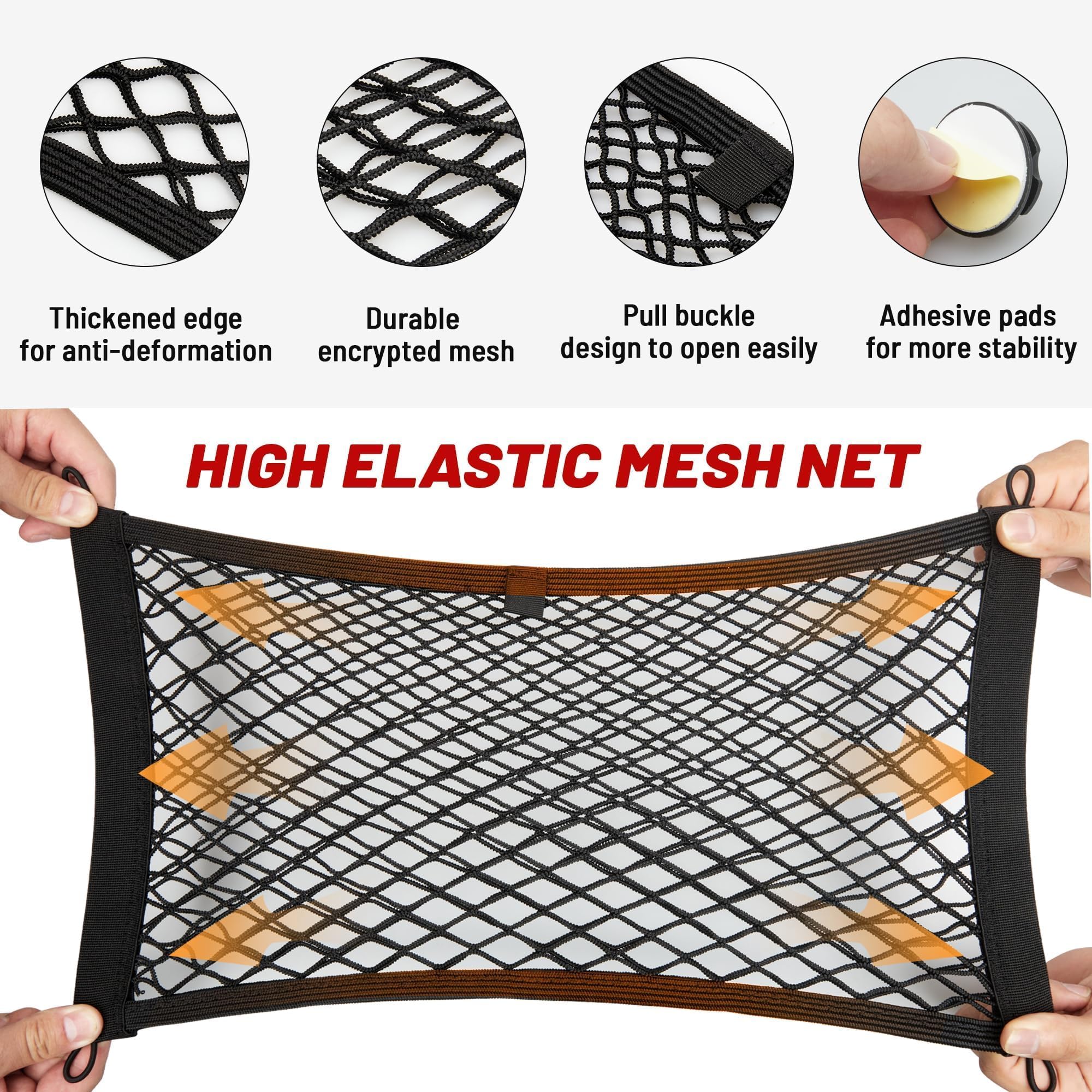 RED WOLF 2-Pack Universal Elastic Trunk Cargo Nets