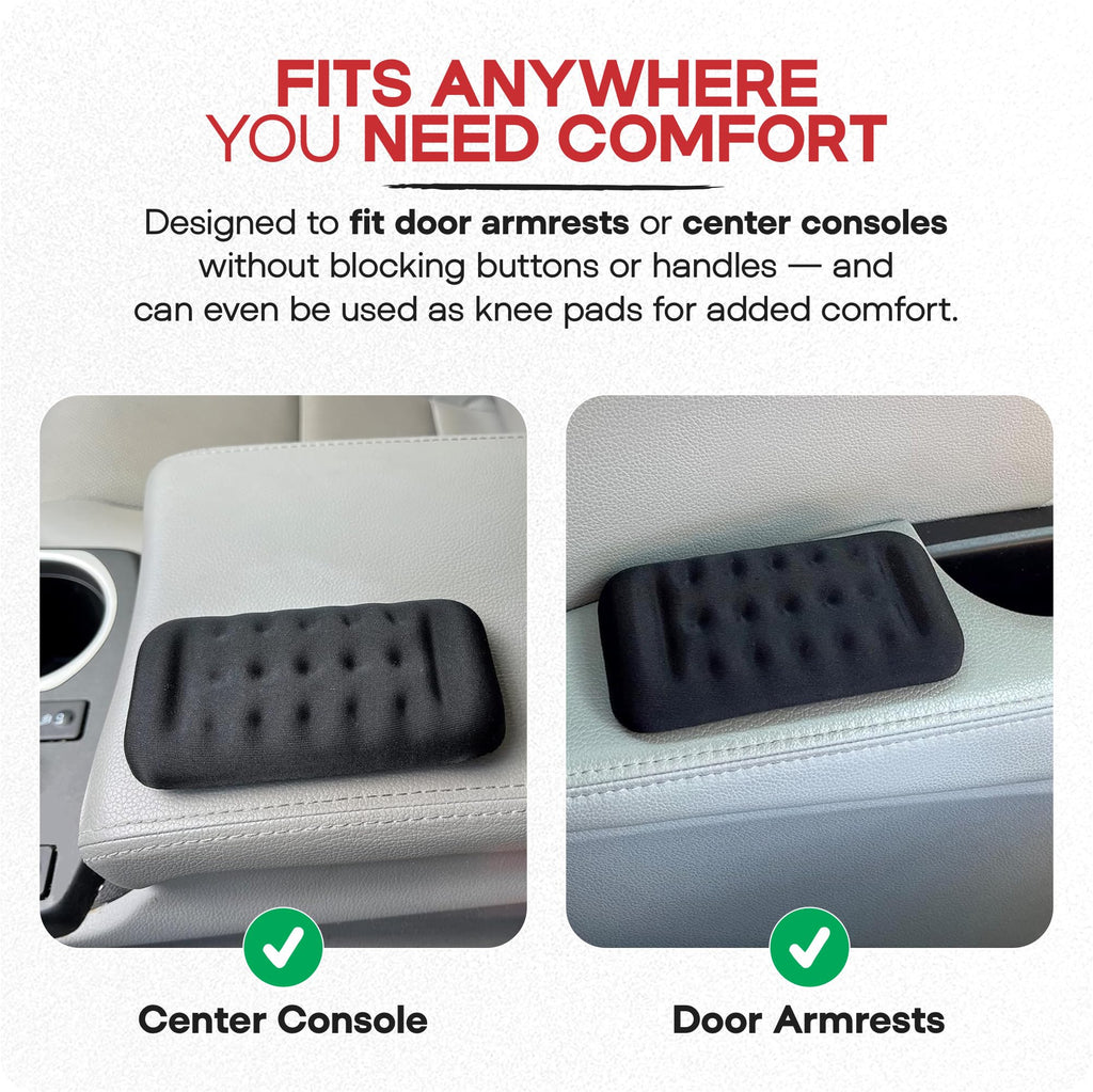 Elbow Rest 2-Pack Memory Foam Car Armrest & Console Cushions