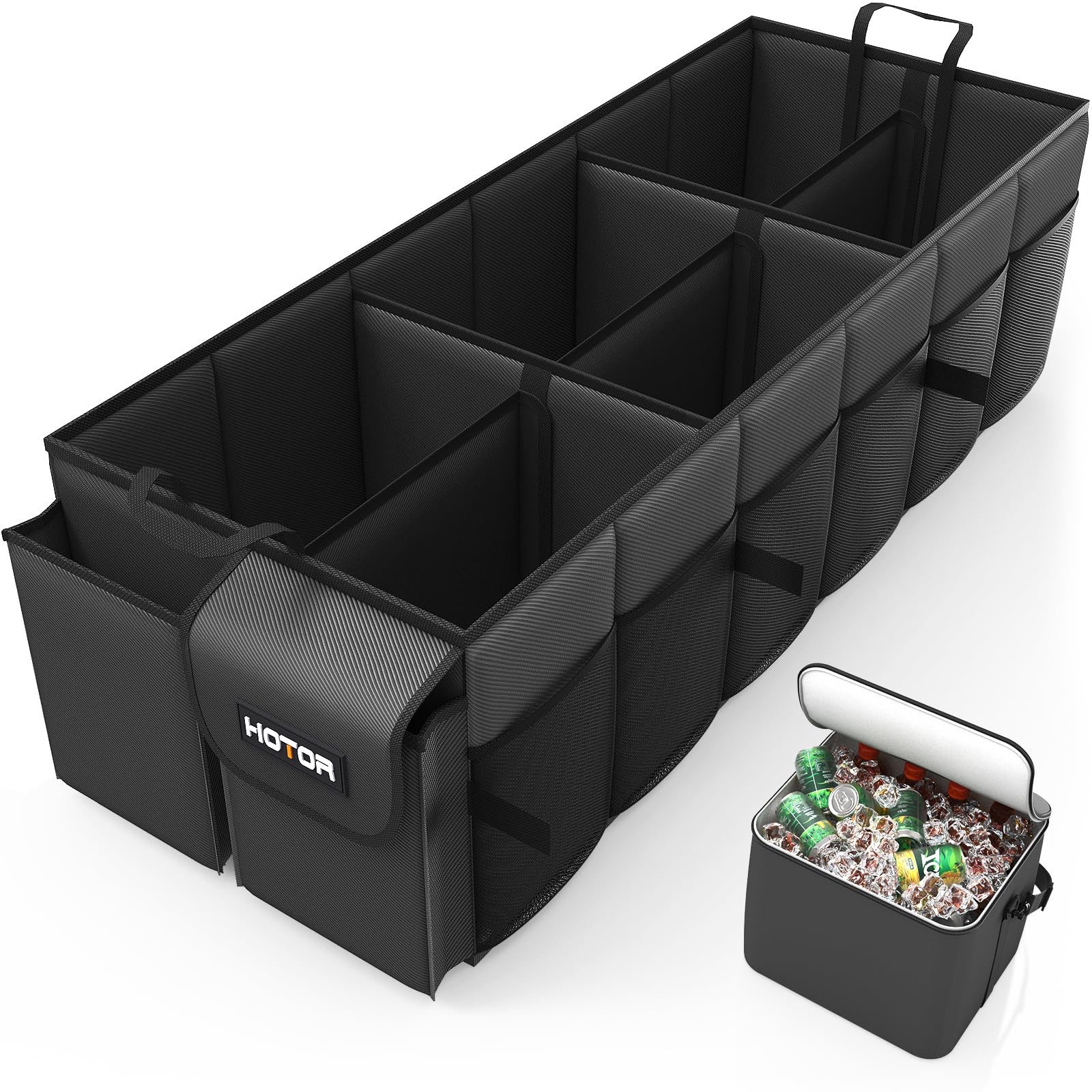 HOTOR Foldable Trunk Organizer with Removable Cooler