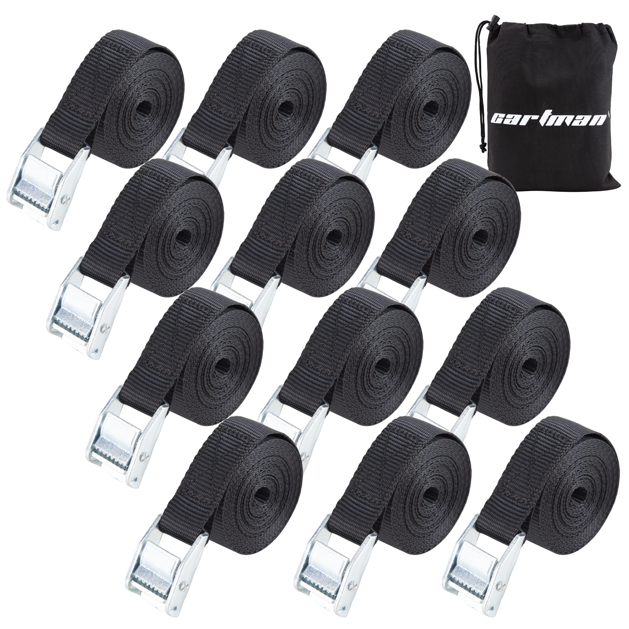 Cartman 1-Inch x 12-Foot 600 lb Lashing Straps