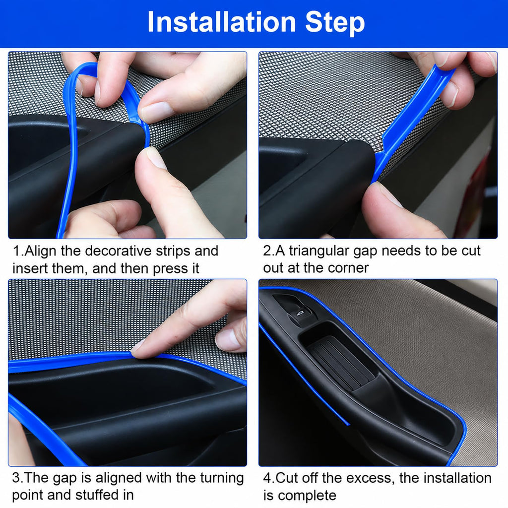 Car Interior Trim Strips Door Panel Gap Filler