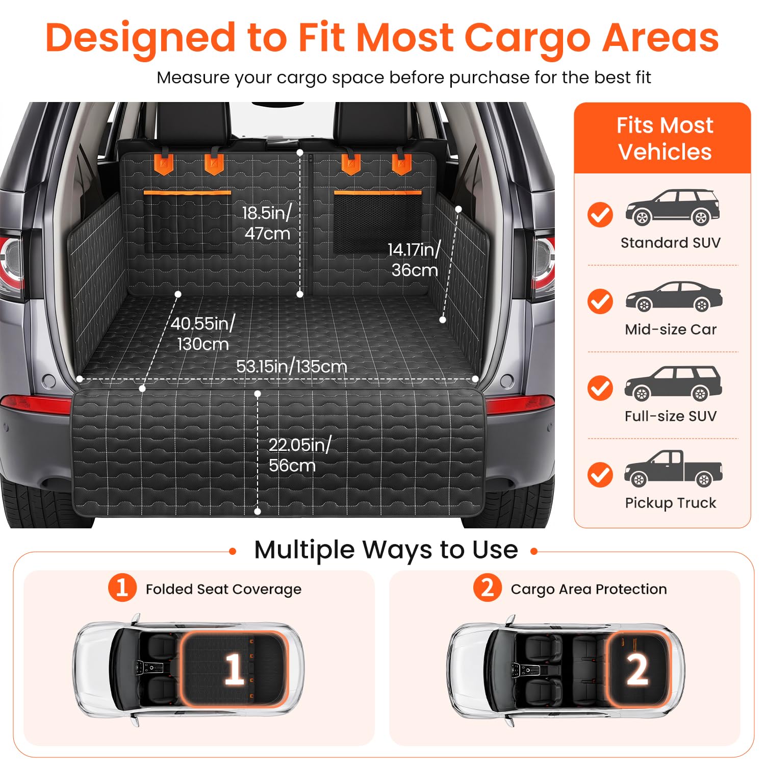 IJVAE UV Cargo Liner for Dogs
