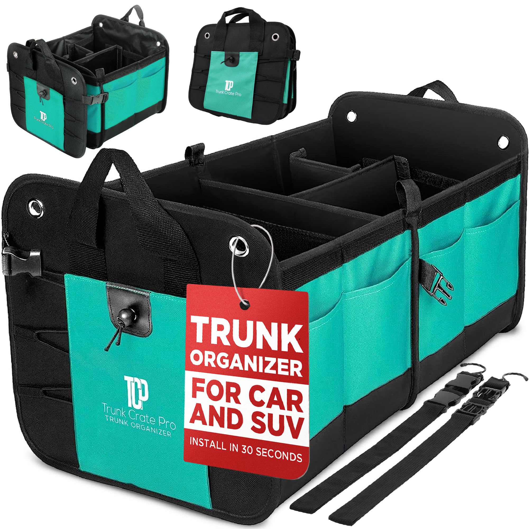 TrunkCratePro Foldable SUV & Car Trunk Storage Organizer