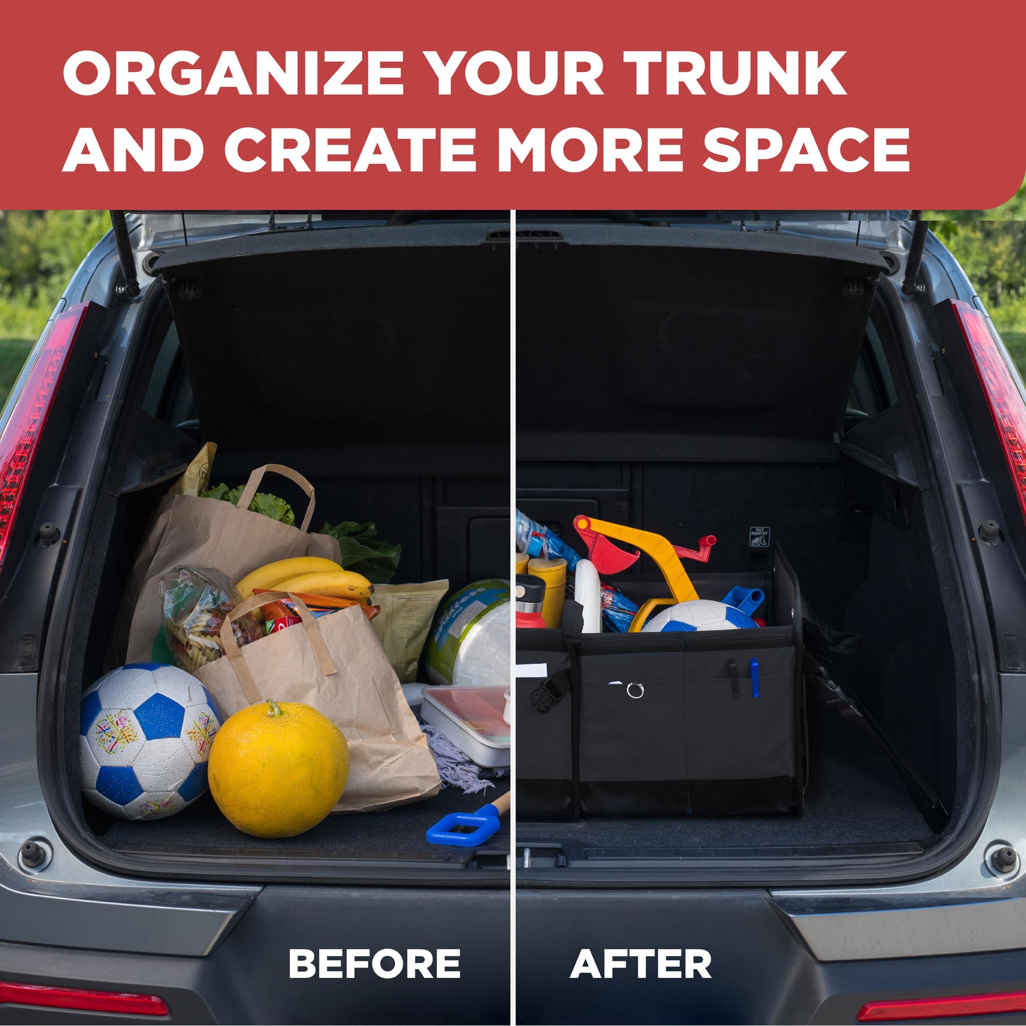 TrunkCratePro Foldable SUV & Car Trunk Storage Organizer