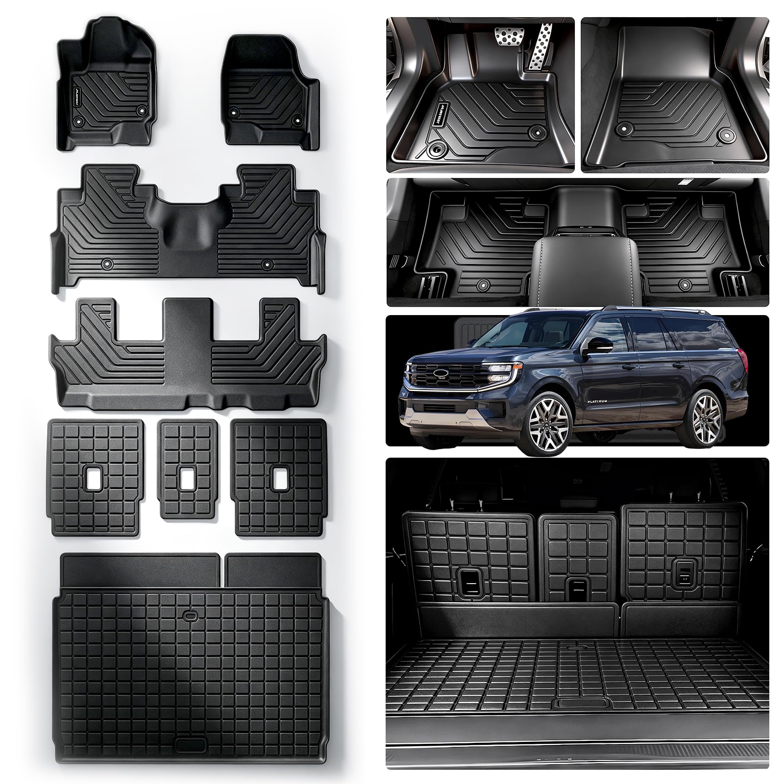 MJBYMAT Floor Mats & Trunk Mat & Backrest Mat