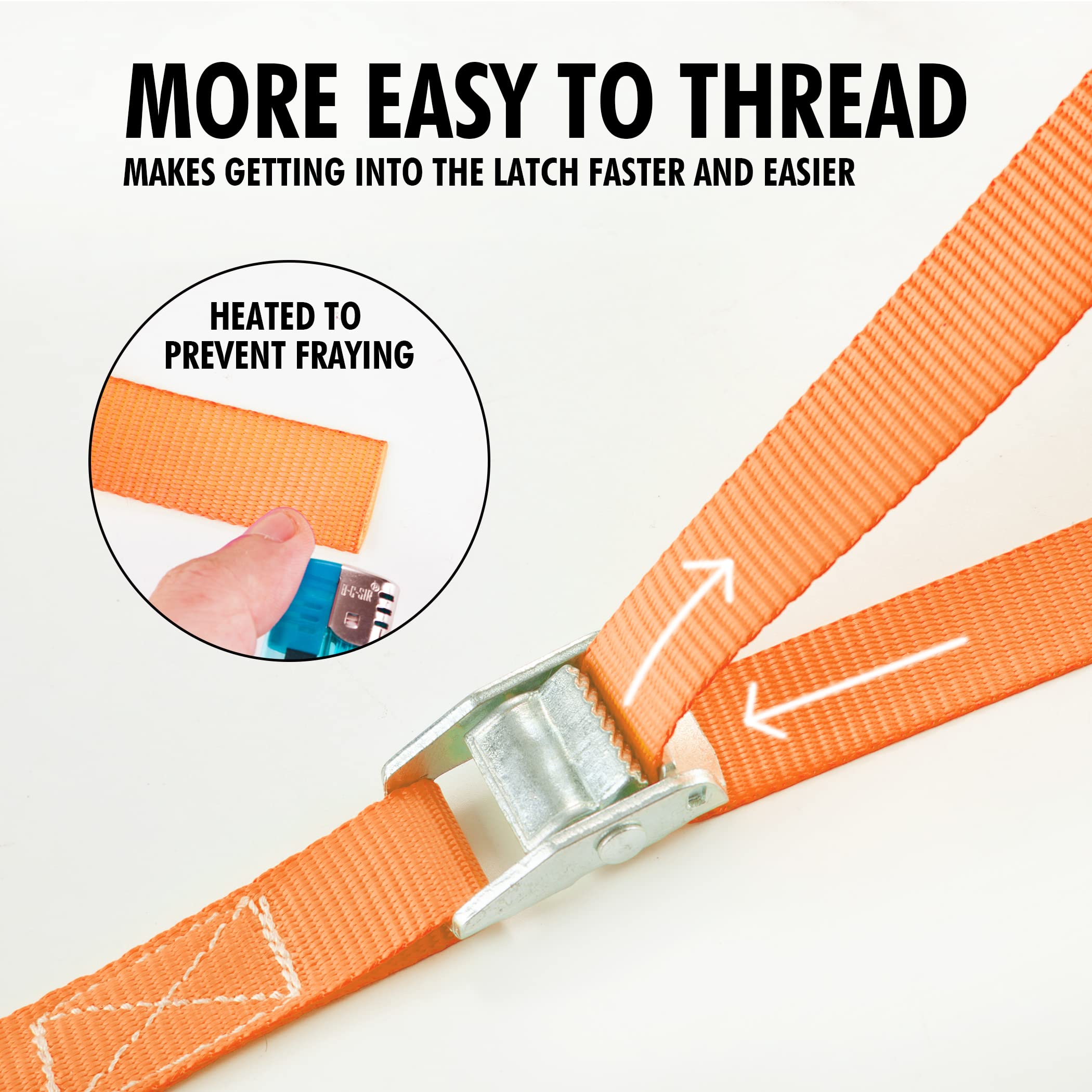 Cartman 1-Inch x 12-Foot 600 lb Lashing Straps