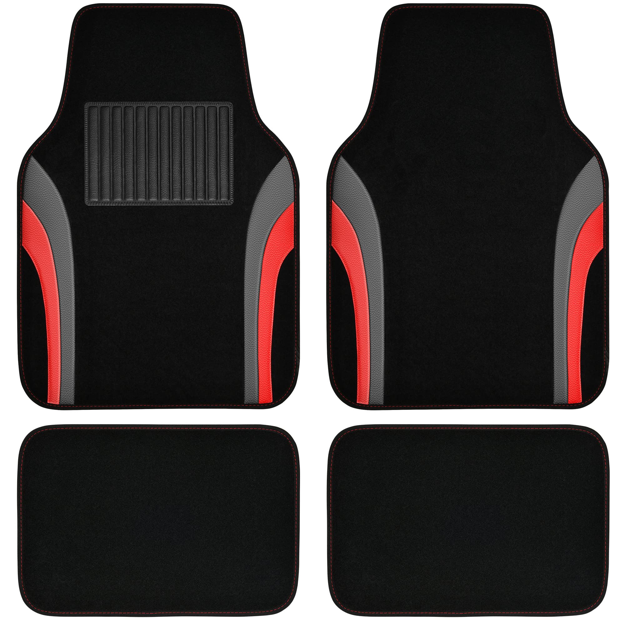 CAR PASS Rainbow Waterproof Sporty Universal Car Floor Mats,Fit for Car Truck SUV