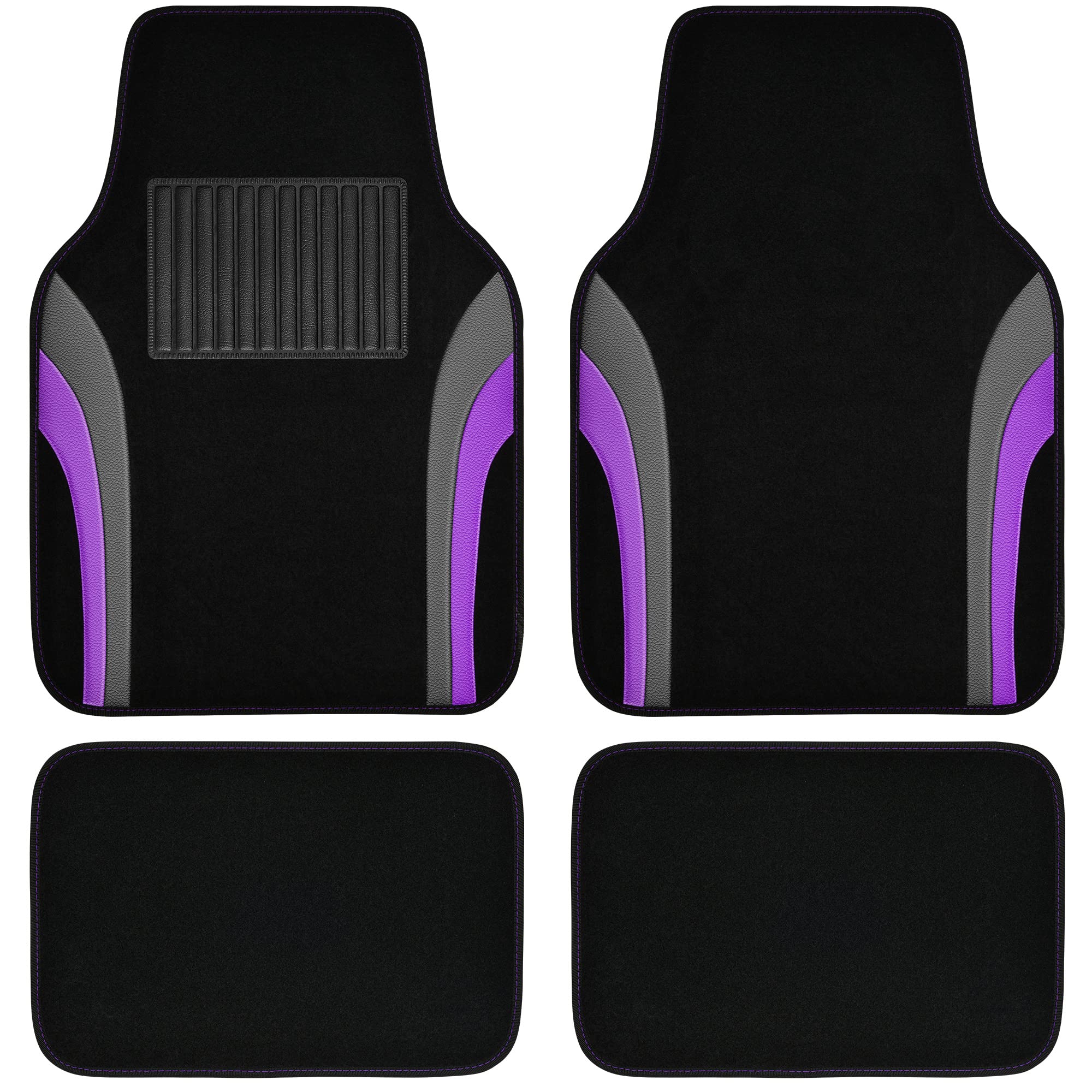 CAR PASS Rainbow Waterproof Sporty Universal Car Floor Mats,Fit for Car Truck SUV