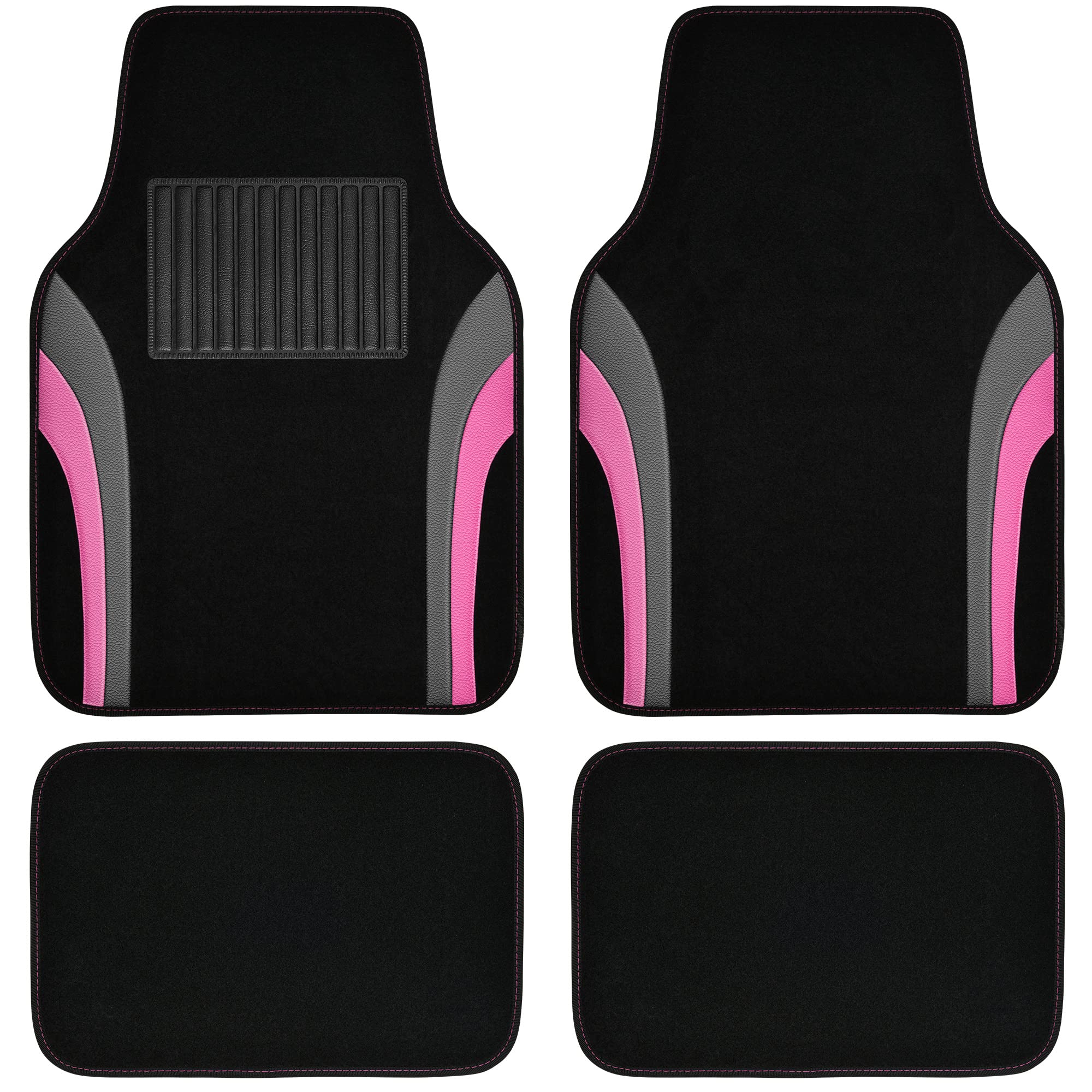 CAR PASS Rainbow Waterproof Sporty Universal Car Floor Mats,Fit for Car Truck SUV