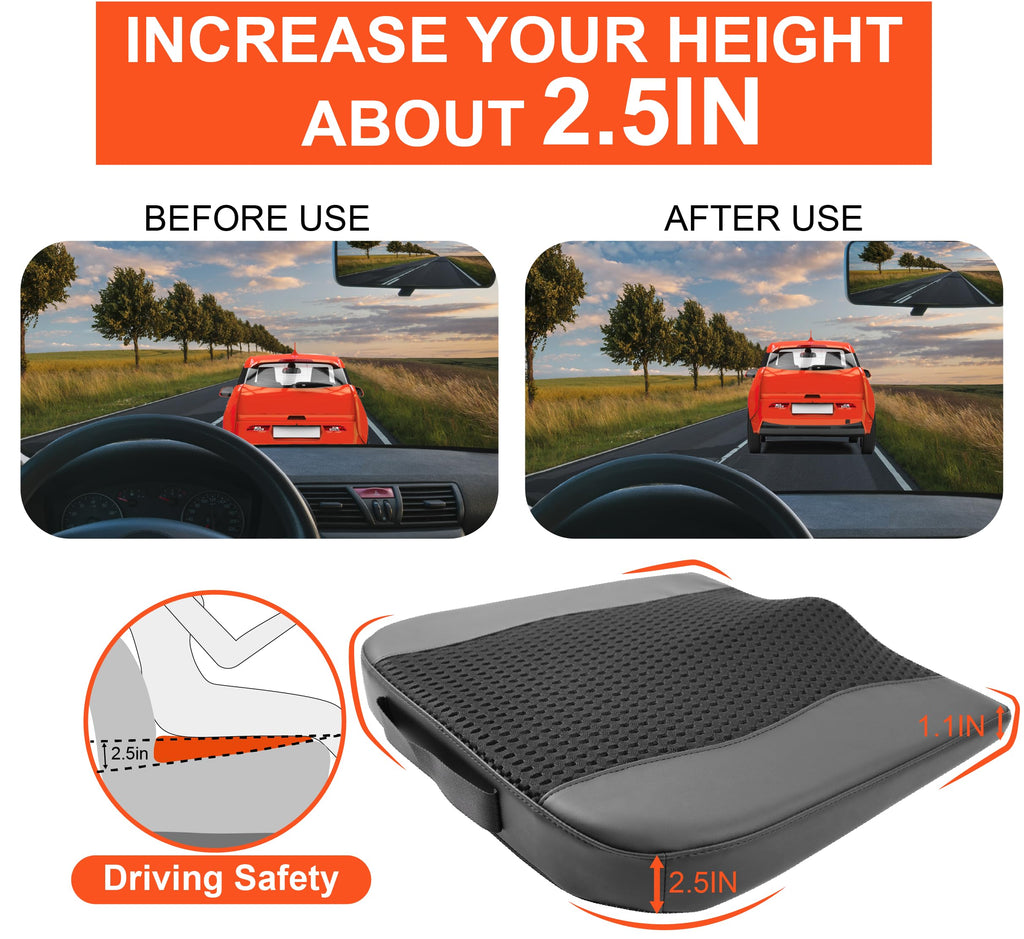 Lofty Aim Memory Foam Car Seat Cushion for Sciatica Relief