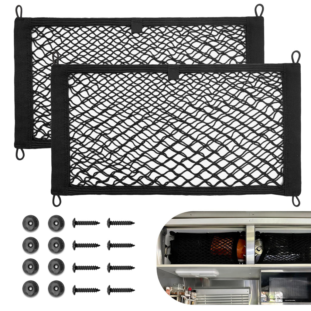 RED WOLF 2-Pack Universal Elastic Trunk Cargo Nets