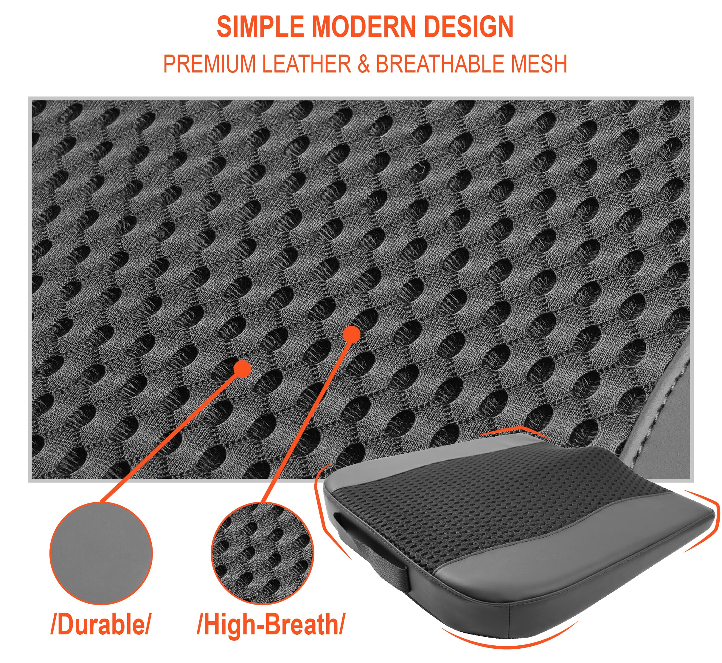 Lofty Aim Memory Foam Car Seat Cushion for Sciatica Relief