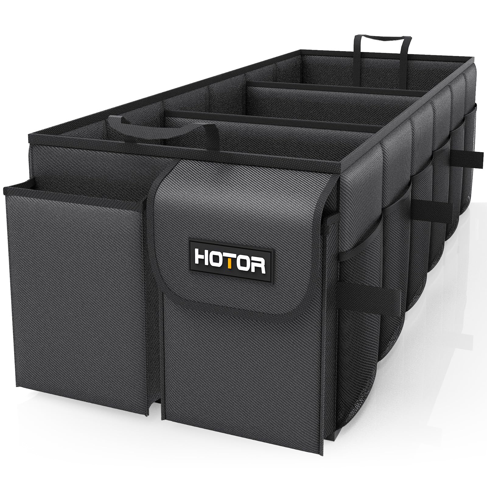 HOTOR Foldable Trunk Organizer - SUV & Sedan Compatible, Sturdy Car Organization for Accessories, Tools, Sundries