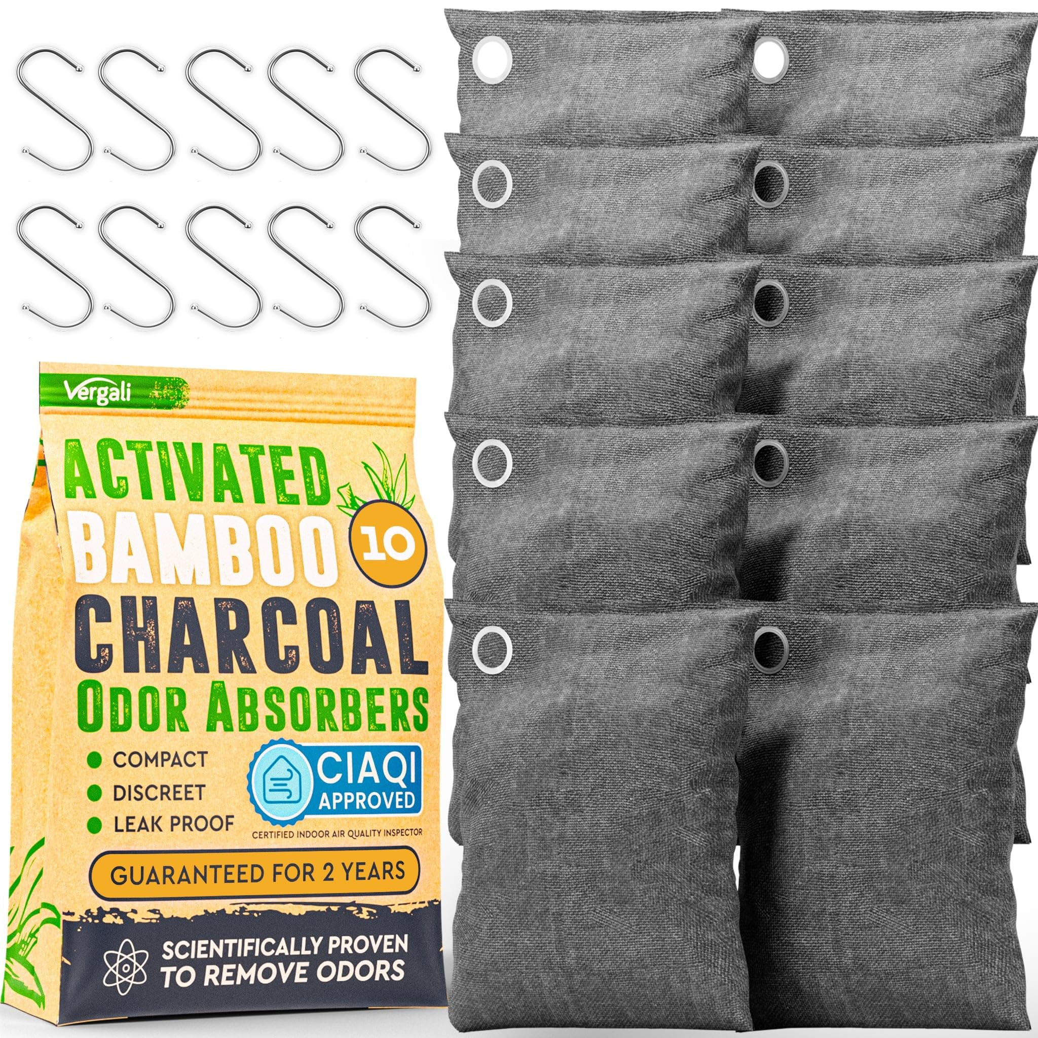 Activated Bamboo Charcoal Car Odor Absorber Bags